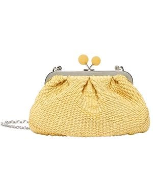 Weekend by Maxmara Pasticcino Woven Clutch Bag - Metallic