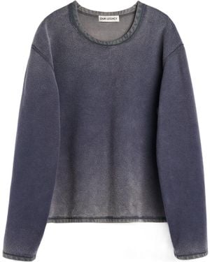 Our Legacy Double Lock U-Neck Sweatshirt - Blue