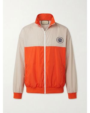 Gucci Colour-Block Bomber Jacket - Red
