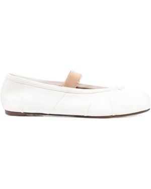 Maison Margiela Tabi Elastic Band Ballerinas - White