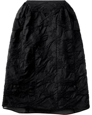 Cecilie Bahnsen Fuana Bow-Jacquard Pleated Midi Skirt - Black