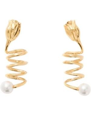 Chloé The Chloé Tulip Earrings - Metallic