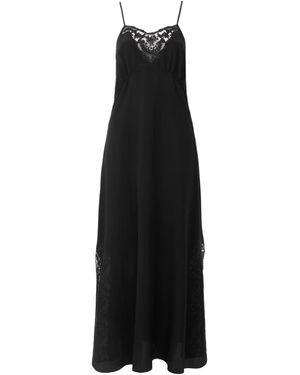 Chloé Lace Long Dress - Black