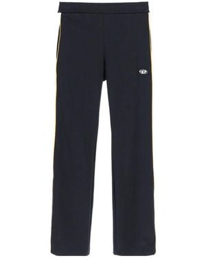 DIESEL Side Stripe-Detail Trousers - Blue
