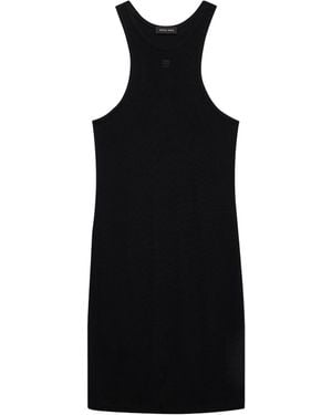 Anine Bing Oversized Straight T-Shirt Dress - Black