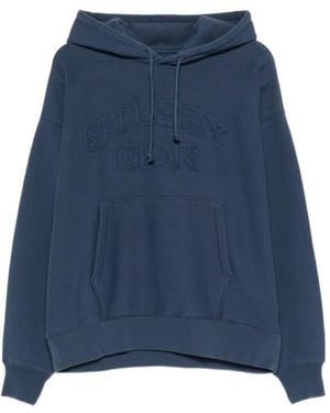 Stussy Long-Sleeved Hooded Sweatshirt - Blue