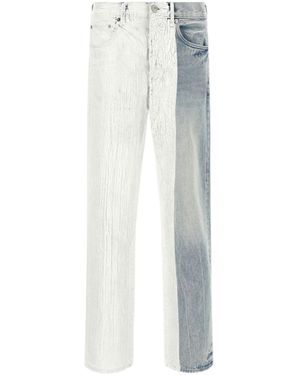Purple Brand Crackle Coated Jeans - White