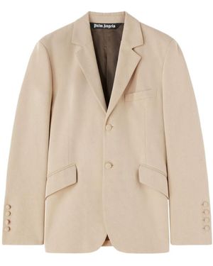 Palm Angels Viscose Blazer - Natural
