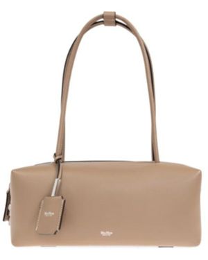 Max Mara Holdallstring Zipped Shoulder Bag - Natural
