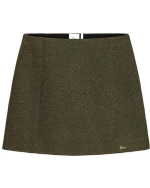 Dior Flared Miniskirt - Green
