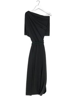 Lemaire Twisted Midi Dress - Black
