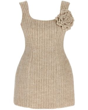 GIUSEPPE DI MORABITO Sleeveless Mini Dress - Natural