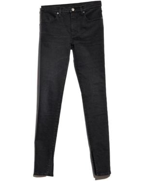 Gucci Washed Denim Skinny Jeans - Black