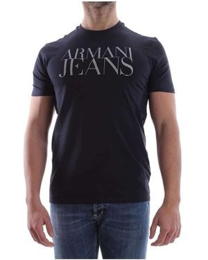 Armani Jeans Logo T-Shirt - Blue