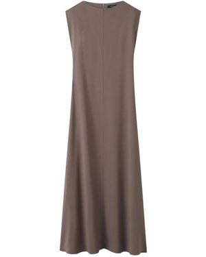 JOSEPH Sleeveless Midi Dress - Brown
