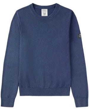 Ecoalf Crew Neck Knit Jumper - Blue