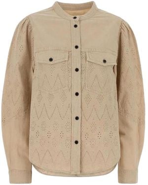 Isabel Marant Isabel Marant Étoile Kaina Button-Up Top - Natural