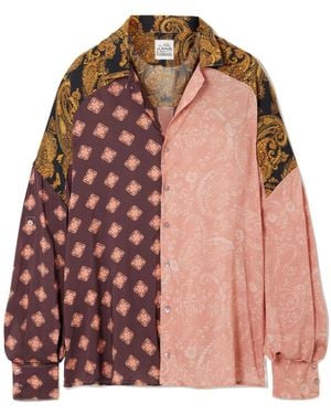 Donde Esteban Color Block Loose Shirt - Pink