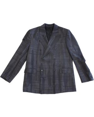 Versace Single-Breasted Blazer - Blue