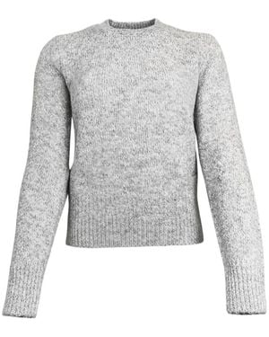 Ami Paris Long-Sleeved Jumper - Grey