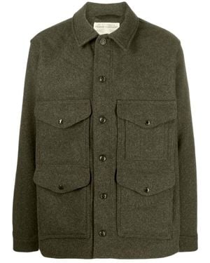 Filson Mackinaw Short Wool Coat - Green