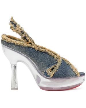 DIESEL 120Mm D-Lake Platform Sdl Sandals - Blue