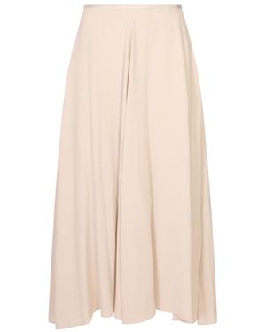 Agnona Zippered Skirt - Natural