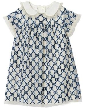 Gucci Baby Gg Nylon Dress - Blue