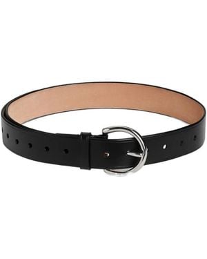 Phoebe Philo Round-Buckle Belt - White