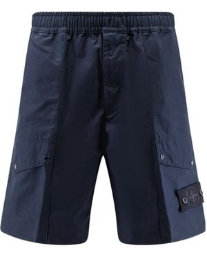 Stone Island Ghost Cargo Shorts - Blue