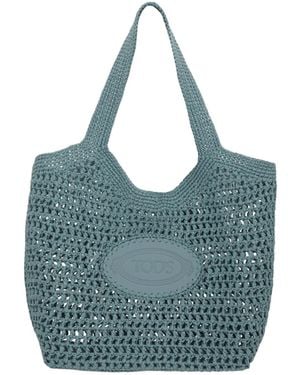 Tod's Woven Shoulder Bag - Blue