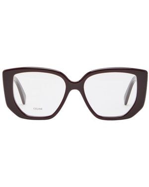 Celine Hexagon-Frame Optical Glasses - White