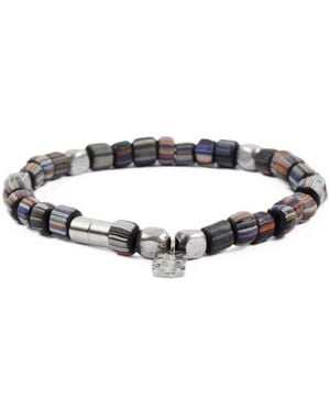 Paul Smith Striped-Beads Bracelet - White