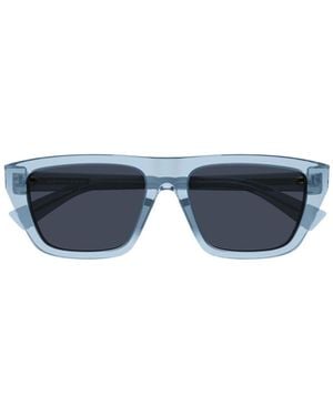 Bottega Veneta Eyewear Square Frame Sunglasses - Blue