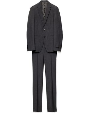 Prada Wool And Mohair Single-Breasted Suit - Black