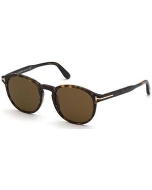 Tom Ford Eyewear Round Frame Sunglasses - Metallic