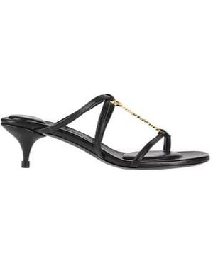 Jacquemus Minimalist Roundtoe Sandals - Black