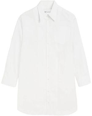 Ami Paris Ami De Coeur Wide Shirt Dress - White