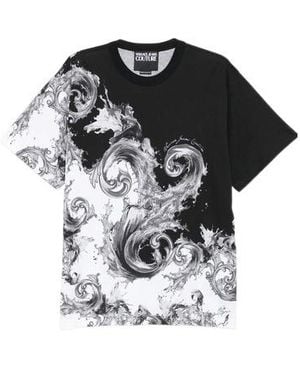 Versace Jeans Couture Barocco Print T-Shirt - Black