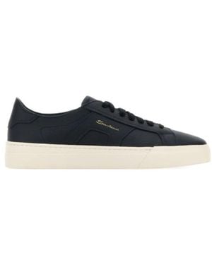 Santoni Gloria Low-Top Trainers - Blue