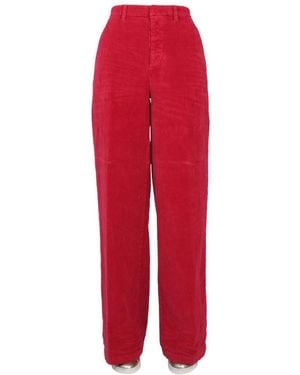DSquared² Baggy Cut Corduroy Pants - Red