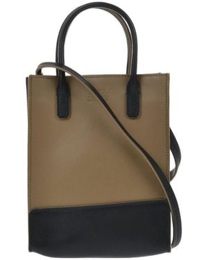 Il Bisonte Mini Leather Tote Bag - Brown