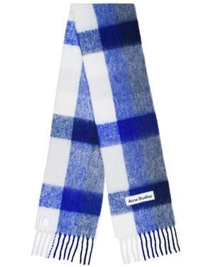 Acne Studios Plaid Scarf - Blue