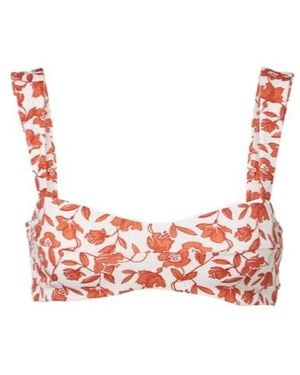 SIR. Chloe Floral Bandean Bikini Top - Pink