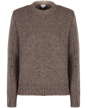 Bottega Veneta Tailored Knitted Jumper - Brown