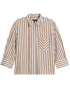 Rag & Bone Lucia Striped Cotton Shirt - Natural