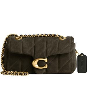 COACH Quilted Tabby 20 With Chain Shoulder Bag - Green