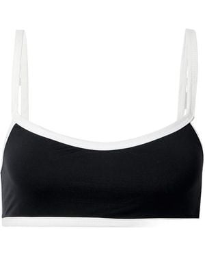 Marysia Swim Ligne Two-Tone Bikini Top - Black