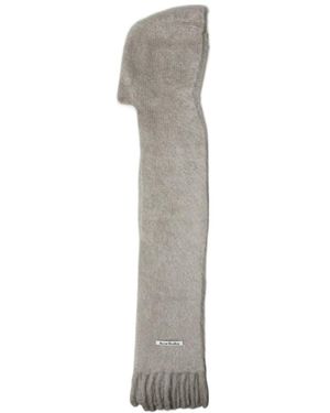 Acne Studios Fringed Scarf - White