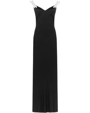 Tom Ford Double-Strap Maxi Slip Dress - Black